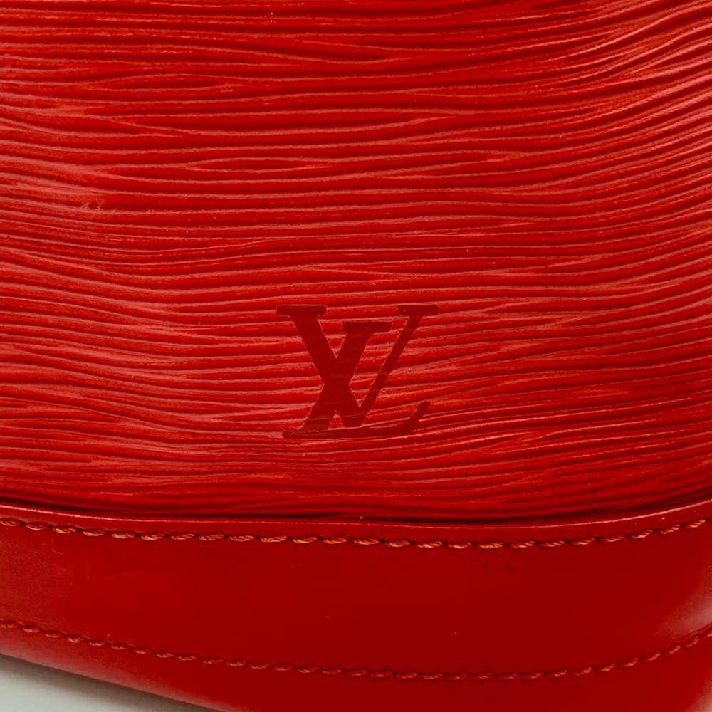 VGUC Louis Vuitton Authentic Epi Noe Red Leather Drawstring Bucket Shoulder Bag - Picture 6 of 17